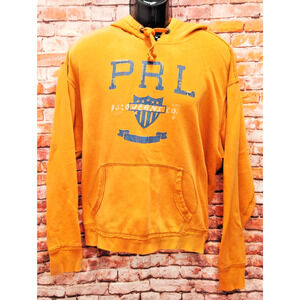 Polo Jeans Co Hoodie Men's Size XL Orange Cotton Classic Long Sleeve Drawstring